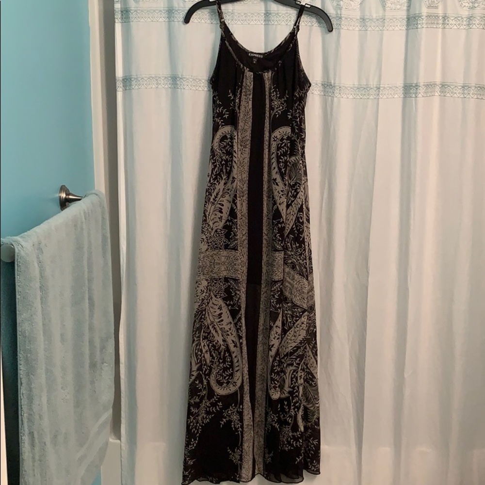 Black maxi dress